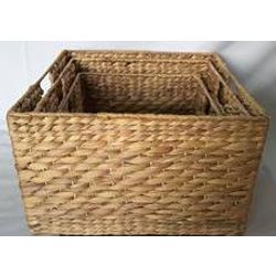 Wicker basket, 3 pieces