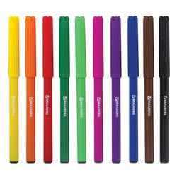 Sharpeners BRAUBERG "ACADEMY", 10 colors, ventilated cap, PVC packaging