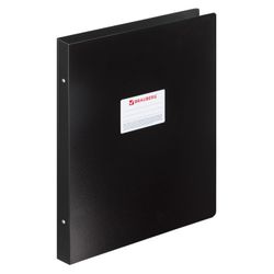 Chất kết dính có 4 vòng LARGE FORMAT A3, VERTICAL, 30 mm, đen, 0,8 mm, BRAUBERG "Tiêu chuẩn"