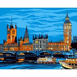 Опт-картина / Painting by numbers 40x50 London
