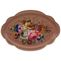 Жостово / Articulated Zhostovo tray 32x22 cm