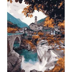 Опт-картина / Tranh theo số 40x50 Suối bão