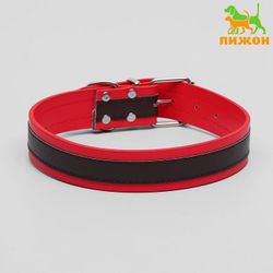Пижон / Dude / Collar 66 x 3.5 cm, two-layer, brown-red