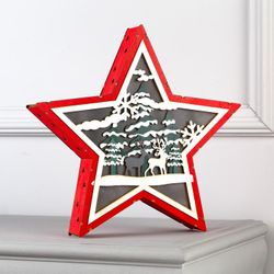Luazon Lighting / Hafif figür "Yıldız ve Yılbaşı ormanı"