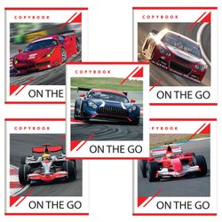 BRAUBERG / Carnet A5, 48 sh., ECO, cage, couverture carton, SPORTS CARS / 10 pcs.