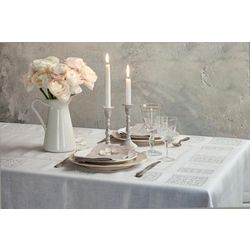 Крестецкая строчка / Linen tablecloth with hand embroidery