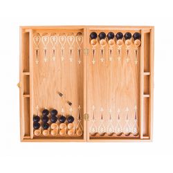 GamesDealer / Schach + Dame + Backgammon 45mm, Eiche