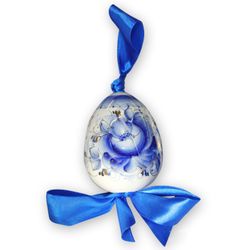 Гжельский Фарфоровый завод / Egg with a bow golden