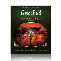 GREENFIELD / Tea "Kenyan Sunrise" black, 100 sachets in envelopes of 2 g