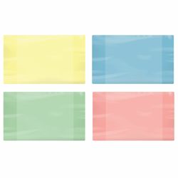 Cover PVC 210х350 mm for notebooks and diaries, PYTHAGORAS, COLOR, 120 microns