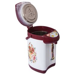 ECON ECO-400TP thermopot, 600 W, 4 litres, 3 water supply modes, metal, white with red