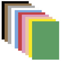 A colored porous rubber (tamaran), A4, 2 mm, TREASURE ISLAND, 10 sheets, 10 colors, bright