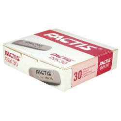 Eraser FACTIS INK 30 (Spain), 58х20х10 mm, abrasive, ink, beveled edges, synthetic rubber