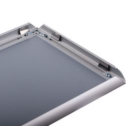 Frame wall for advertising LARGE FORMAT (297x420 mm), aluminum, pressure side, BRAUBERG