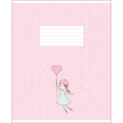 HATBER / Notebook 12 sh. Gaiola ECO, capa de papel revestido grosso, "Sobre meninas" / 20 unid.