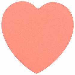 BRAUBERG / Self-adhesive block (stickers) shaped NEON "Heart", 50 sheets, pink, euro hanger