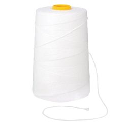 Lavsan thread for sewing documents, WHITE, diameter 2 mm, length 250 m, LSh 640, BRAUBERG