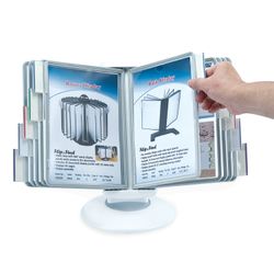 BRAUBERG / Desktop demo system SMALL (210x148 mm), A5, with 10 panels, rotating