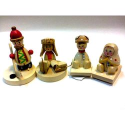 Тверские сувениры / Dolls "Snow fantasy", 4 pcs.
