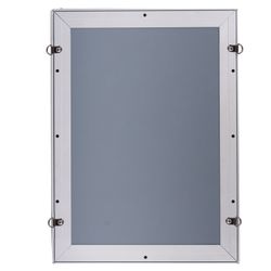 Frame wall for advertising LARGE FORMAT (297x420 mm), aluminum, pressure side, BRAUBERG