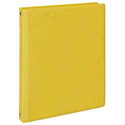 BRAUBERG / Halkalı defter A5 (180x220 mm), 80 sh., PVC kapak, kafes, sarı / 4 ad.