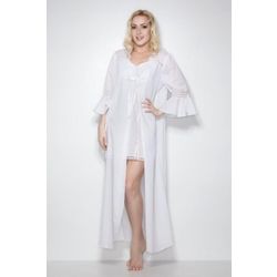 Снежинка / Snowflake / Peignoir "Sweet fantasies" straight silhouette with lace