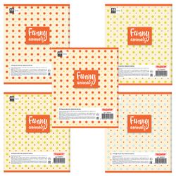 ПИФАГОР / Notebook A5, 48 sh., Cage, offset No. 2 ECONOMY, cardboard cover, "SLEEPY ANIMALS" / 10 pcs.