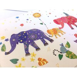 TURNOWSKY / Postcard "Elephants"