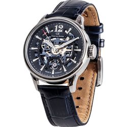 Carl von Zeyten / Đồng hồ đeo tay cơ khí Skeleton CVZ0051BL