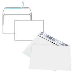 Envelopes C5 (162х229 mm), SECURITY, tear strip, white 90 g/m2 50 PCs a SET, inner sealing