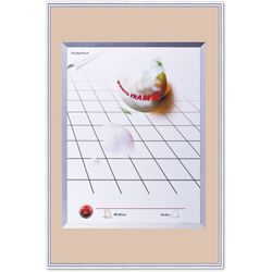 Frame business-class 40x60 cm, plastic, baguette 9 mm, silver