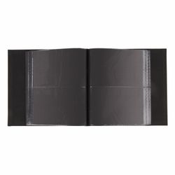 BRAUBERG photo album for 200 photos 10x15 cm, textured leather, individual Boxing, black