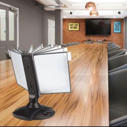 BRAUBERG / Demo system, tabletop, 10 panels, with 10 gray A4 panels, rotating