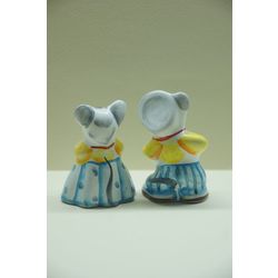 Ярославская майолика / Set of Christmas decorations "Mouse square dance"