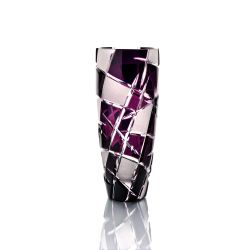 Гусевской Хрустальный завод / Crystal vase for flowers "Zarya" colorless-violet