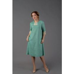 Снежинка / Snowflake / Women's dress extended to the bottom of the silhouette