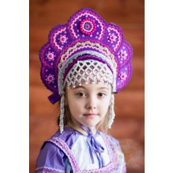Русский народный костюм  / Kokoshnik "Elena", 12.5 cm