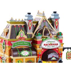 Кондитерская 'Макаруны от Марселя', керамика, подсветка, 18х17х13 см, LEMAX