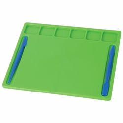 Board for sculpting A5 200х170 mm, INLANDIA, assortment, 6 compartments for clay, 2 stack