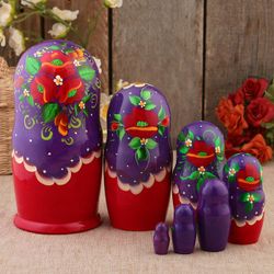 Сималенд / Matryoshka "Poppies", 7 dolls