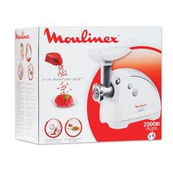MOULINEX ME620132, 2000 watt power, 2.6 kg/min performance, reverse, plastic, white