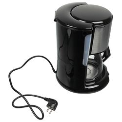 Coffee maker drip TEFAL CM361838, 1000 w, volume 1.25 liters, plastic, silver/black