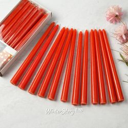 Kaemingk / Dining room candle 25 * 2.2 cm red, 12 pieces