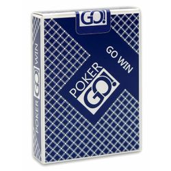 GamesDealer / Spielkarten "PokerGo" blau (Pokergröße, Jumbo-Index)