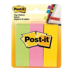 Bookmark adhesive POST-IT, paper, 22.2 mm, 3 colours x 100pcs