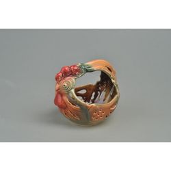 Скопинская керамика / Candy bowl "Cock"