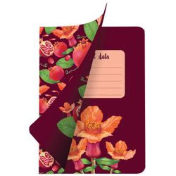 BRAUBERG / Notebook 60 l. in line SoftTouch cover, beige paper 70 g / m2, stitching, B5 (179x250 mm), POMEGRANATE / 4 pcs.