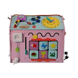 KimToys / Busyboard house "Smiley colored with light"