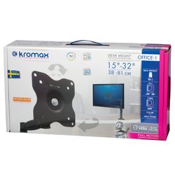 KROMAX / Desktop monitor arm OFFICE-1, VESA 75/100, 10 "-24", up to 10 kg, 5 steps. freedom