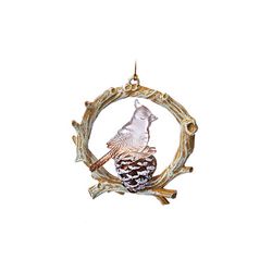 Kurts Adler / Giocattolo dell'albero di Natale "Schizzo della foresta", 10 cm
